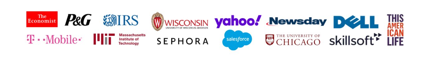 customer logos with 3play including salesforce, dell, this american life